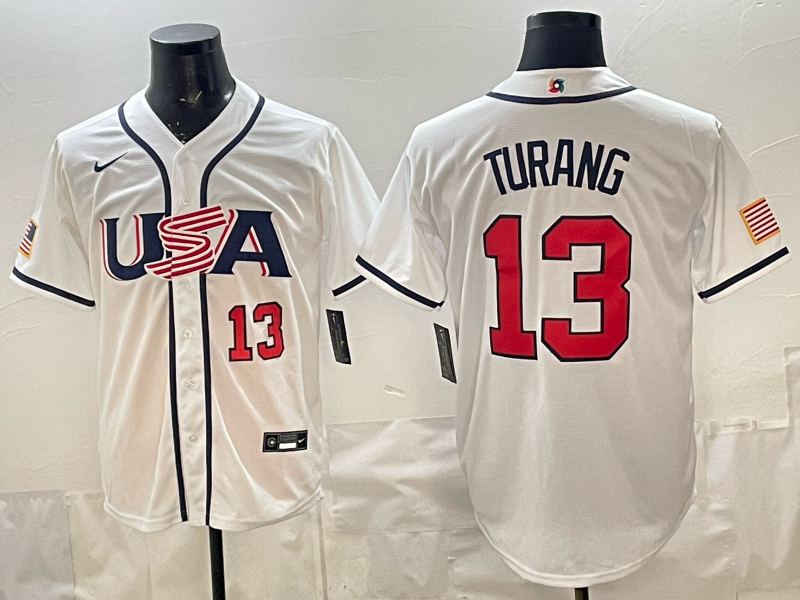 Men 2026 World cup white MLB Nike jersey 0029->->MLB Jersey